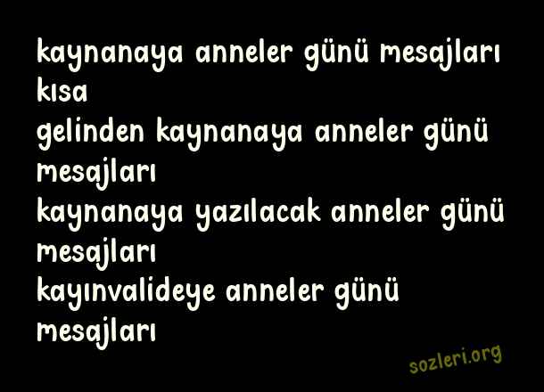 Kaynanaya Anneler Günü