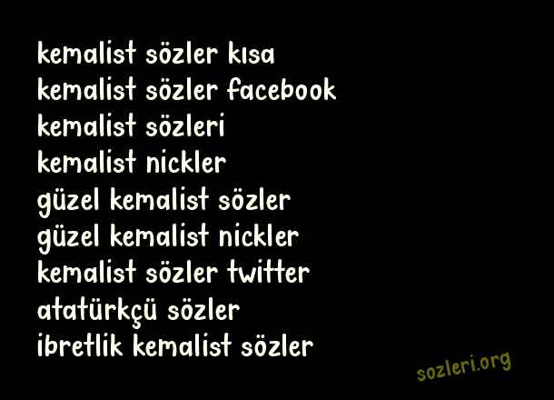 Kemalist Sözler