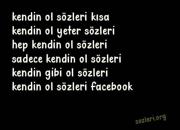 Kendin Ol