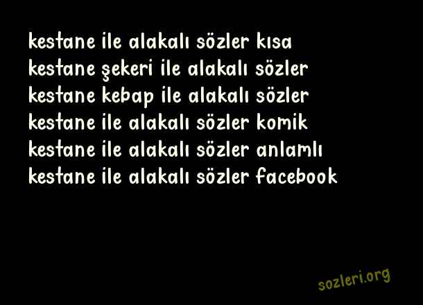 Kestane