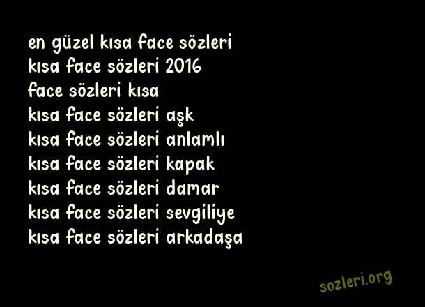 Kısa Face
