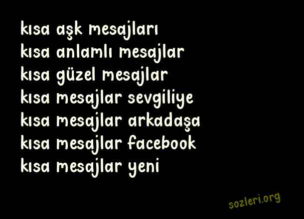Kısa Mesajlar