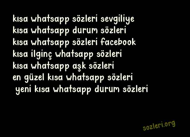 Kısa Whatsapp