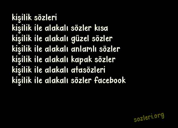 Kişilik