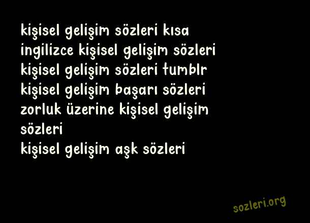Kişisel Gelişim