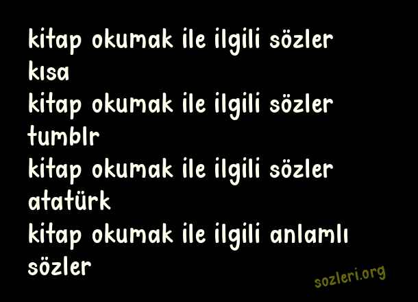 Kitap Okumak