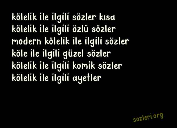 Kölelik