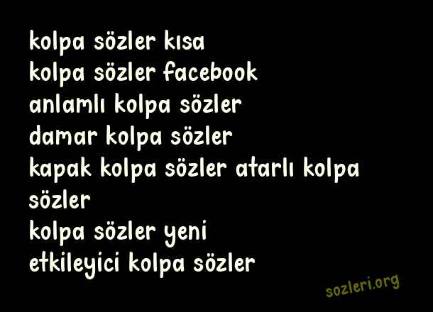 Kolpa Sözler