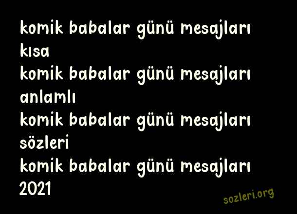 Komik Babalar Günü