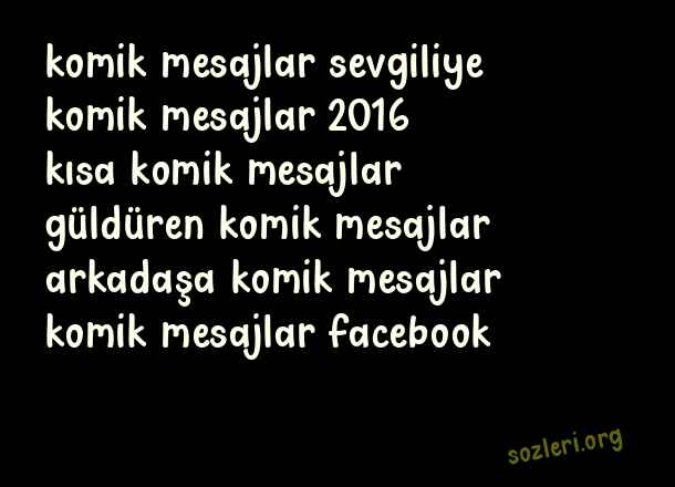 Komik Mesajlar