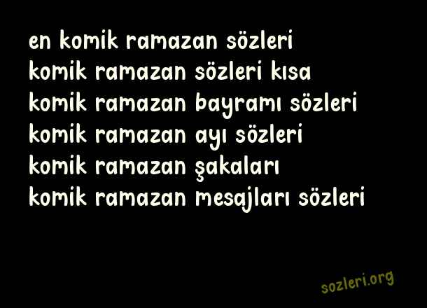 Komik Ramazan