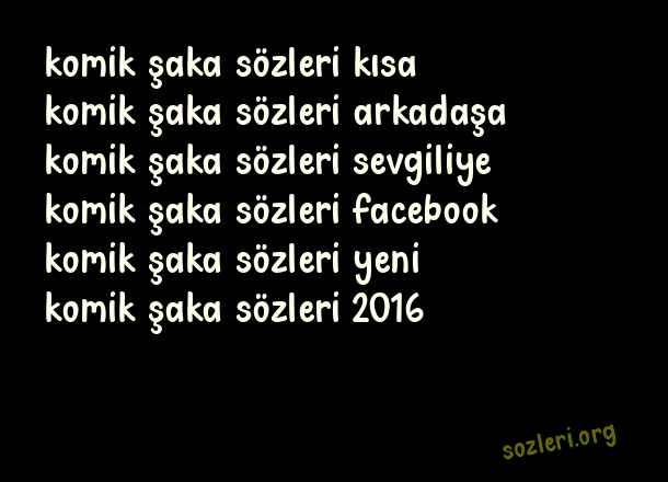 Komik Şaka
