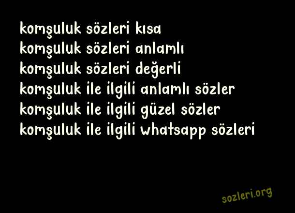 Komşuluk