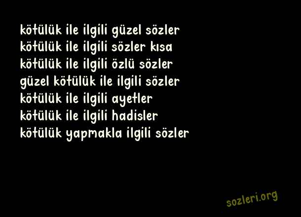 Kötülük