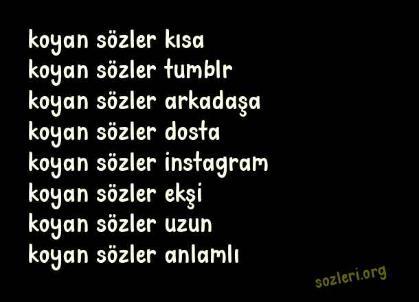Koyan Sözler