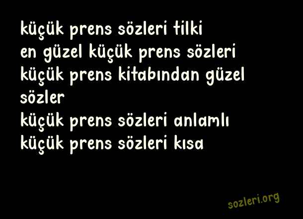 Küçük Prens