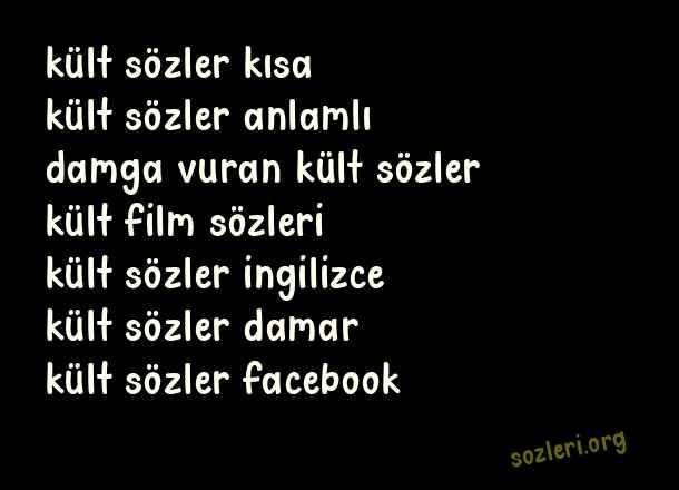 Kült Sözler