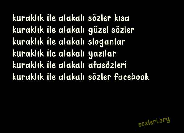 Kuraklık