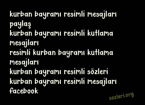 Kurban Bayramı Resimli