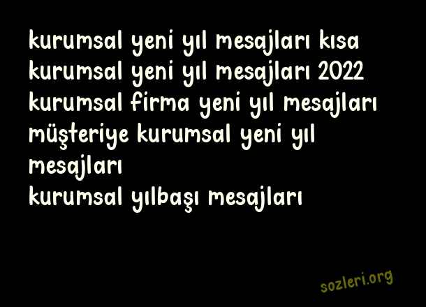 Kurumsal Yeni Yıl