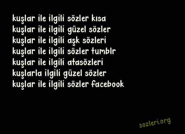 Kuşlar