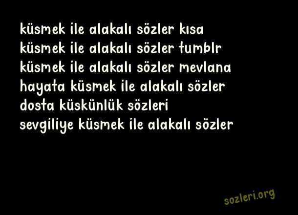 Küsmek