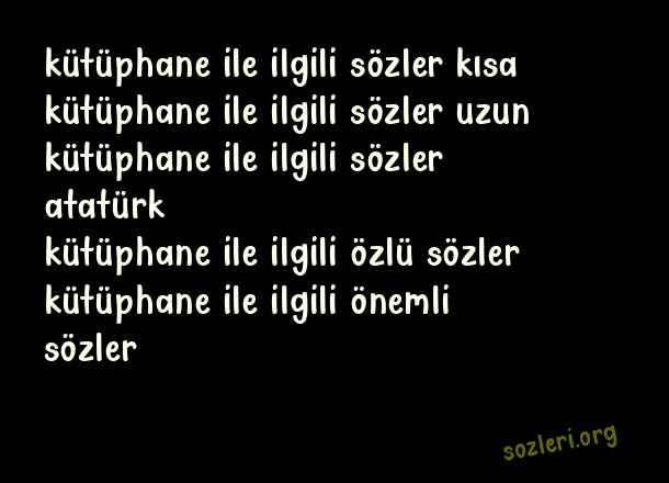 Kütüphane