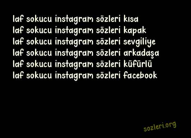 Laf Sokucu İnstagram
