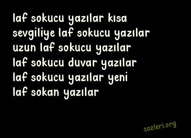 Laf Sokucu Yazılar