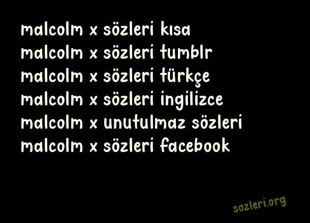 Malcolm X