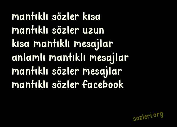 Mantıklı Sözler