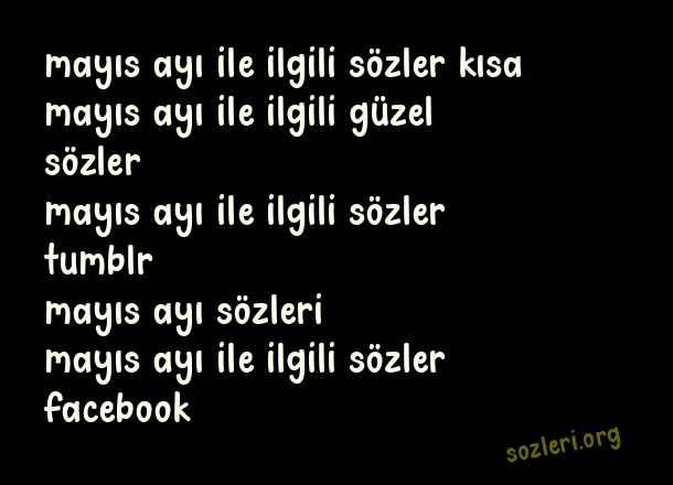 Mayıs Ayı