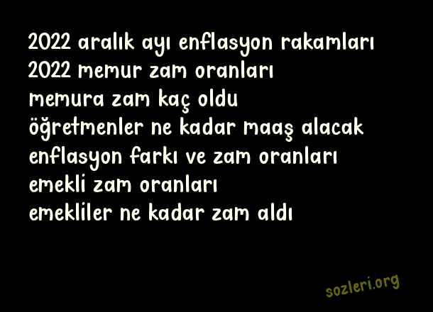 Memur Ve Emekli Maaş Zamları