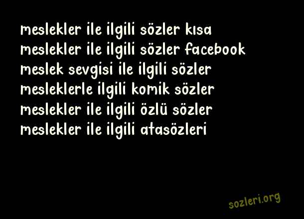Meslekler