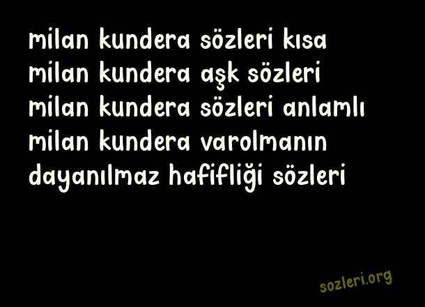 Milan Kundera