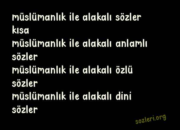 Müslümanlık
