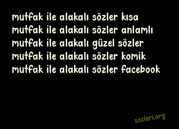 Mutfak