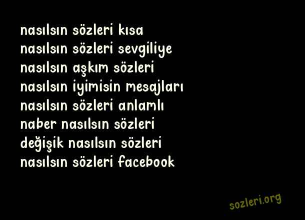 Nasılsın
