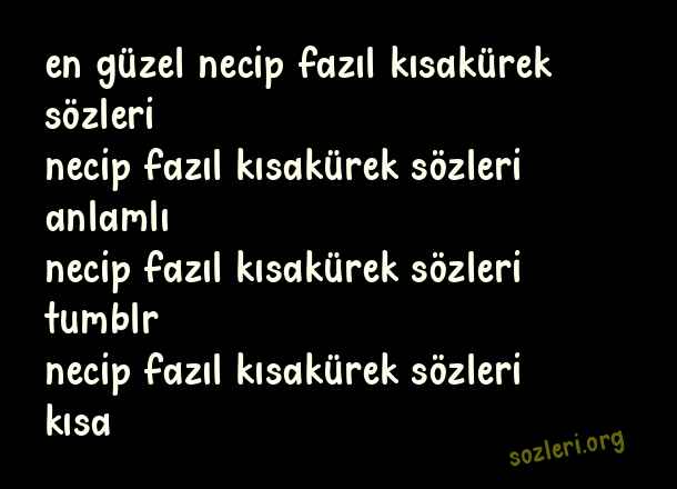 Necip Fazıl Kısakürek