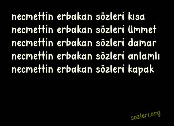 Necmettin Erbakan