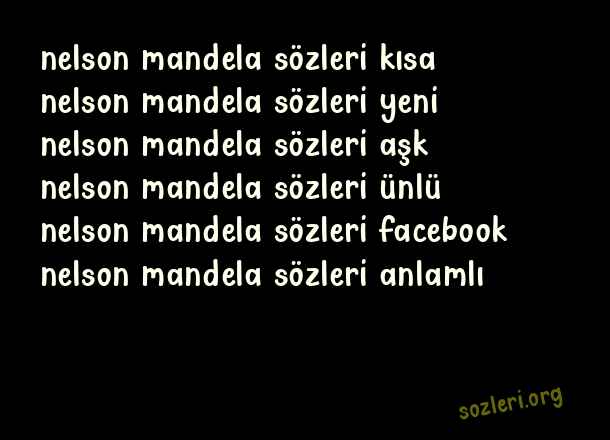Nelson Mandela