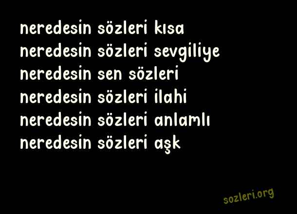 Neredesin