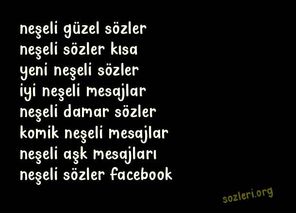 Neşeli Sözler