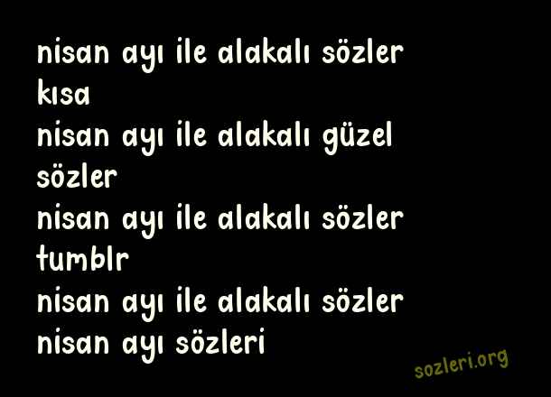 Nisan Ayı
