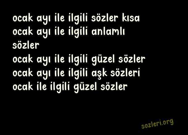 Ocak Ayı