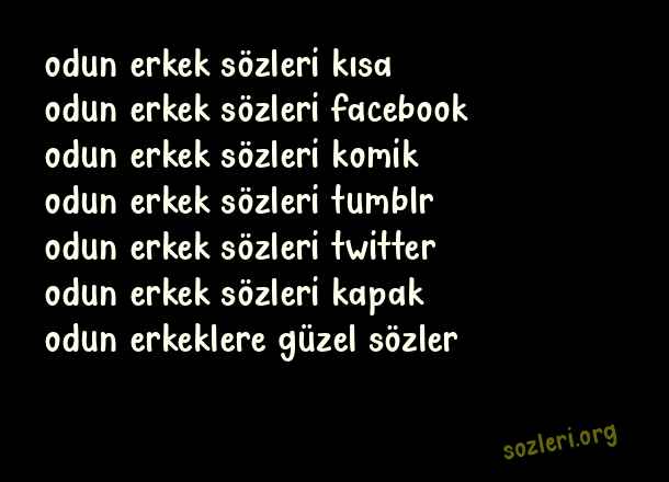Odun Erkek
