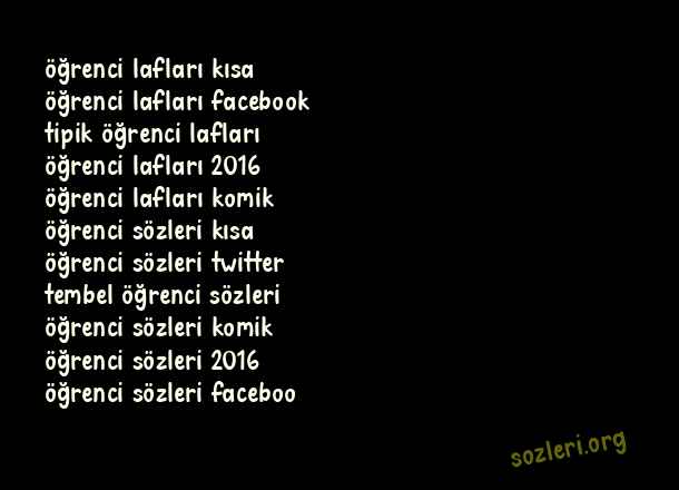 Öğrenci Lafları