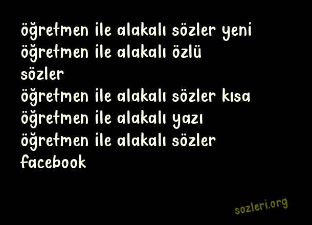 Öğretmen