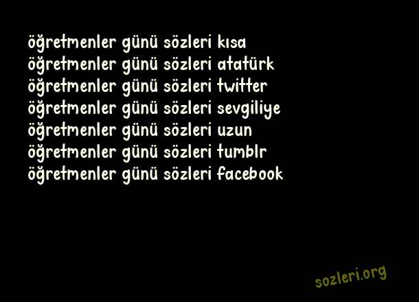 Öğretmenler Günü