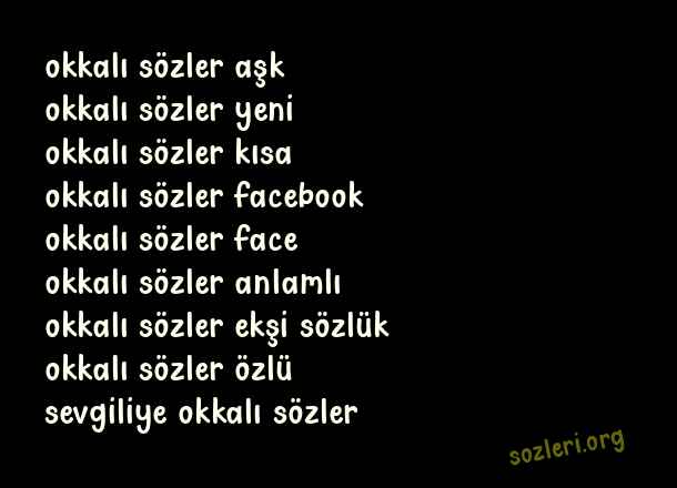 Okkalı Sözler